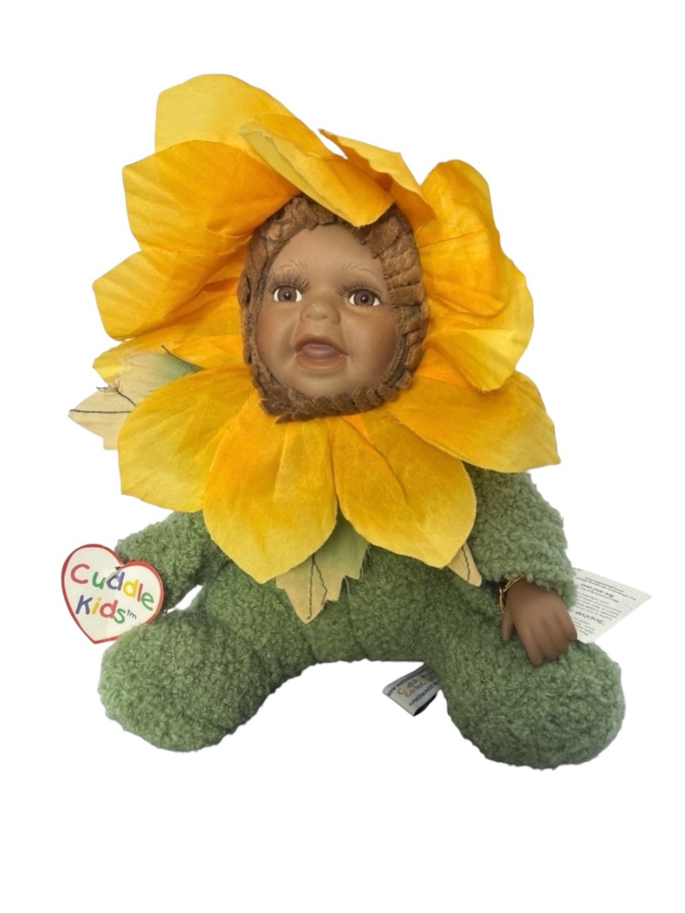 Geppeddo Cuddle Kids Sophie Sunflower Porcelain Baby Doll - Vintage 2001